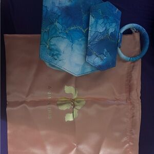 Anima Iris Blue Marble Clutch